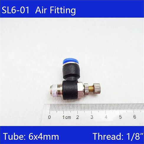 20Pcs SL6-01 Pneumatic Piping Speed Controller One Touch Fitting 6mm To 1/8 Inch Male Thread in Kuwait
