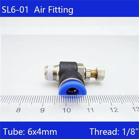 20Pcs SL6-01 Pneumatic Piping Speed Controller One Touch Fitting 6mm To 1/8 Inch Male Thread in Kuwait
