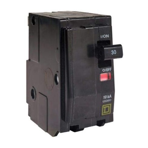 قاطع دائرة مصغر مربع D QO220، 120/240 فولت تيار متردد، 20 أمبير، مقاطعة 10 كيلو أمبير، قطبين، رحلة مغناطيسية حرارية in Kuwait
