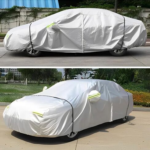 2Pcs Car Cover Windproof Strap Nylon Auto Cover Gust Strap Adjustable Vehicle Cover Secure Protector Strap Sturdy Heavy Wind Car Cover Fixing Rope for Car SUV Van Truck in Kuwait