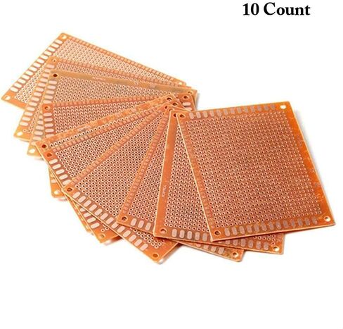 AKOAK 7 x 9 cm Solder Finished Prototype PCB for DIY Circuit Board Breadboard,Pack of 10 in Kuwait