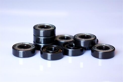 16Pcs Black Ceramic 608 Bearing 6 Balls for Inline Speed Skates Bearings in Kuwait