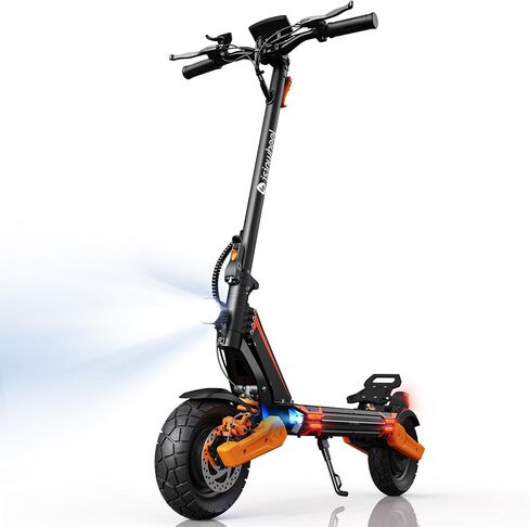 isinwheel GT1 Dual Off-Road Electric Scooter 1600W Dual Brushless Motor 10" Tires 35 Miles Range 32MPH Max Speed 330 lbs Capacity Dual Suspension E-ABS & Disc Braking Foldable for Adults in Kuwait