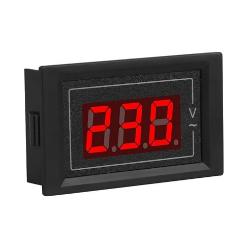 1 قطعة التيار المتناوب 60-500 فولت الفولتميتر الرقمي الصغير 3 بت 2 أسلاك الجهد متر فاحص الأحمر LED عرض نطاق قياس واسع فولت عداد لوحة قياس in Kuwait