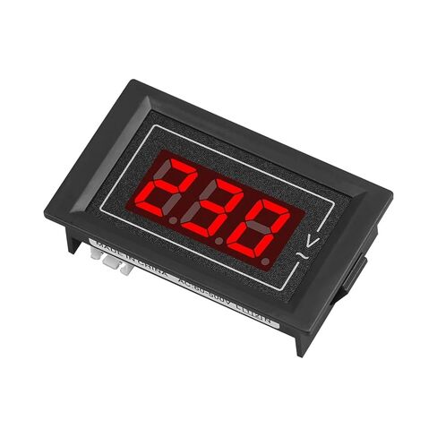 1 قطعة التيار المتناوب 60-500 فولت الفولتميتر الرقمي الصغير 3 بت 2 أسلاك الجهد متر فاحص الأحمر LED عرض نطاق قياس واسع فولت عداد لوحة قياس in Kuwait