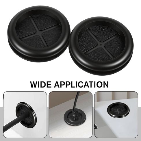 6 Pcs 2 Inch Rubber Grommet, 1-5/8'' ID, Rubber Grommets for Wiring Rubbers Wire Grommets Double-Sided Round Rubbers Hole Plugs Grommet for Automotive, Firewall, Wires, Cables in Kuwait