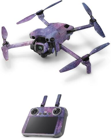 Glossy Glitter Drone Skin Compatible with DJI Mini 5 Pro - Solid Burgundy - Premium 3M Vinyl Protective Wrap Decal Cover - Easy to Apply | Crafted in the USA by MightySkins in Kuwait