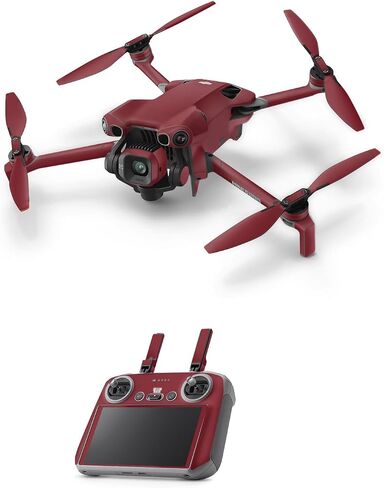 Glossy Glitter Drone Skin Compatible with DJI Mini 5 Pro - Solid Burgundy - Premium 3M Vinyl Protective Wrap Decal Cover - Easy to Apply | Crafted in the USA by MightySkins in Kuwait