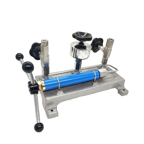 Pressure Calibration Table Manual Hydraulic Pressure Test Equipment 0~600Bar Pressure Gauge Calibration Machine Pressure Calibrator in Kuwait