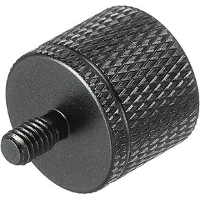 MECCANIXITY Mic Stand Adapter 1/4 Female to M4 Male Camera Screw Thread Adapter for Microphone Tripod Stand Black