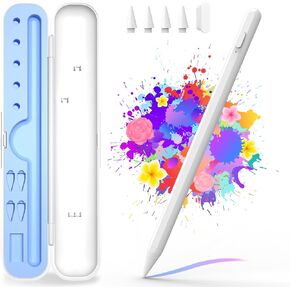 Stylus Pen for iPad 9th&10th Generation, 10Mins Fast Charge for Apple Pencil/iPad Pen, Compatible iPad 10th/9th/8th/7th/6th Generation, iPad Pro 11/12.9inch, iPad Air 5/4/3Gen, iPad Mini 6/5 (Purple)
