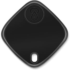 Key Finder,Item Finder Works with Apple Find My (iOS only), Smart Bluetooth Tracker for Suitcase, Bags, Wallets,Pets and More. Replaceable Battery,Privacy Protection. (Black,1 Pack)