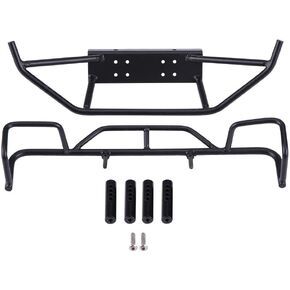 RC Crawler Bumper, Solid RC Car Front Rear Bumper Durable Model Vehicle Accessory Metal Front Rear Bumper for TF2 / TF1 1/10 Scale RC Crawler Car