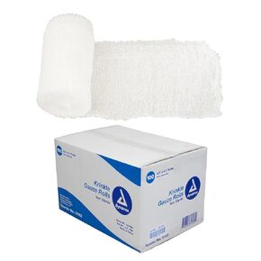Dynarex Krinkle Non Sterile Gauze Rolls - Ultra-Absorbent Rolled Bandage Wrap Dressing for Primary Wounds - Wound Care Supplies - 4.5"x4.1 Yards, 6-ply, 1 Case of 100