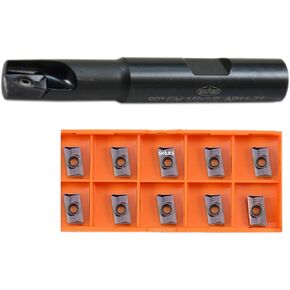 شارس 1/2 بوصة 90 درجة مطحنة نهاية قابلة للفهرسة بكتف مربع مع 10 قطع APKT11T308 إدراج![ in Kuwait