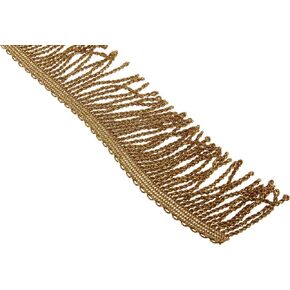 WRIGHTS Products Simplicity Metallic Bullion Fringe 2' X9yd, Gold