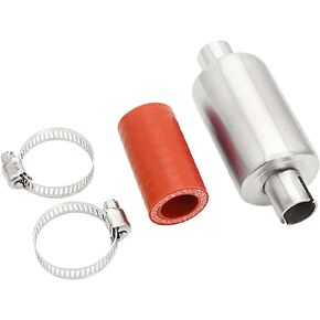 Rc Car Silencer Muffler Pipe Kit for 1/5 HPI ROFUN ROVAN KM Baja 5B 5T 5SC Losi 5ive-t T MCD DBXL FS Buggy Rc Boat Parts (Red)