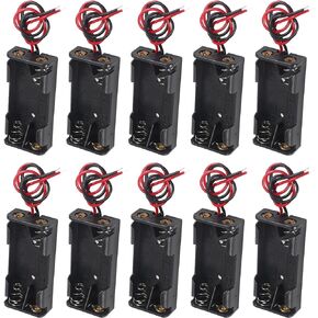 DIANN 10pcs AAA Battery Holder 4X 1.5V AAA Battery Power Case Plastic Box with Wire Applicable for Electronic Toy Home Appliance Remote Control