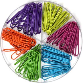 مشبك ورق ملون، 28 مم، 480 قطعة، مختلط، متوسط ​​(A1-28MM480PCSCLRPC)