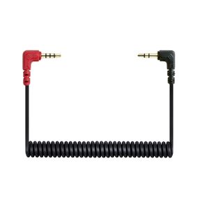UNCLE LIGHT Replacement Coiled SC7 Cable 3.5mm TRRS to TRS Microphone Cable - Microphone/Audio/Lavalier to Smartphone Wire for RODE VideoMicro VideoMic Go BOYA 80cm