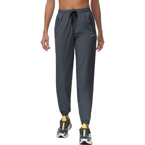 Butrends Women's Cargo Joggers Lightweight Quick Dry Hiking Trousers Casual Sweatpants with Zipper Pockets