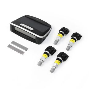 Tire Pressure Monitoring System 4 Internal Sensors 0-116PSI/0-8 Bar 433 MHz TPMS System Solar Charger 5 Alarm Modes LCD Display Auto Sleep Mode Wireless Smart Real-time for Cars