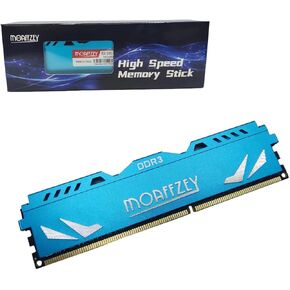 Moaffzey 1600MHZ DDR3 RAM 16GB(2 * 8GB)(PC3-12800) XMP1.2 CL9 1.5V UDIMM PC Computer Desktop Memory Module Ram Upgrade Unbuffered Non-ECC Desktop Computer Memory