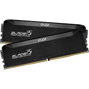 OLOy DDR5 RAM 32GB (2x16GB) Black Hairline Blade 6000 MHz CL32 1.35V Gaming UDIMM (MD5U1660320BRLDA)