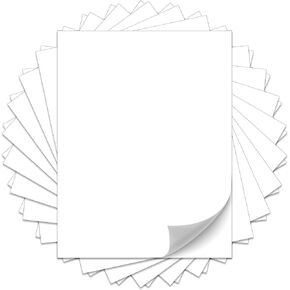 AIMI Shipping Labels 30 Sheets, Printable White Sticker Paper, Laser/Inkjet Printing Mailing Label- Matte, Letter Size (8.5" x 11")