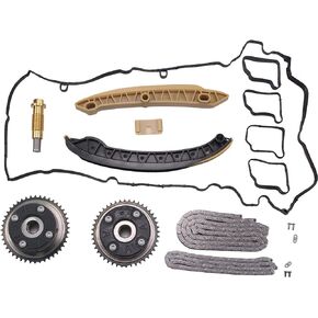 Timing Chain Kit with Timing Tensioner Replacement for Mercedes Benz C-Class W203 C230 C180 C160 C200 E-CLASS W211 E200 SLK200 Kompressor 1.8L M271 Replace# 2710521016 A2710500800 0009932076