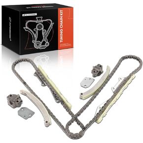 A-Premium 8-PC Engine Timing Chain Kit Compatible with Ford F-150, F-250, Mustang, E-150 Econoline, E-150 Econoline Club Wagon, Crown Victoria, Expedition & Lincoln Town Car & Mercury Cougar
