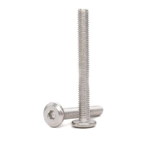 binifiMux 1/4-20 x 2 Inch Flat Head Allen Bolt Joint Connecting Bolts Socket Cap Screws for Furniture, 304 Stainless Steel, Plain Finish
