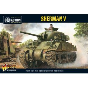 Bolt Action Sherman V Tank 1:56 WWII Military Wargaming Plastic Model Kit