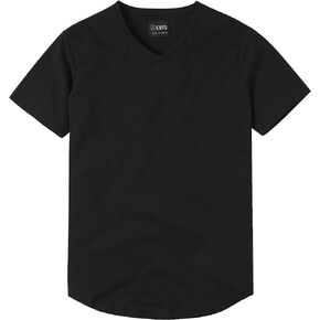Cuts Clothing Men's AO VNeck Curve Hem Short Sleeve TShirt