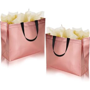 GITMIWS 13'' Sparkle Gift Bags with Tissues – Set of 9 Mix Color Reusable Gift Bags Large Size - Perfect as Goodie Bags, Birthday Gift Bag, Party Favor Bags, Wedding Gift Bags