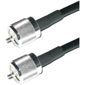 MPD Digital LMR-240-PL-259-UHF-Male-25ft Times Microwave LMR-240 PL-259 HF/VHF/UHF Coaxial Cable Ham or CB Radio Antenna Cable - 25 ft