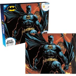 AQUARIUS Batman Art by Numbers Painting Kit (16 x 20 Stretched Canvas) 24 Paints, 3 Paint Brushes, Ready to Hang, Officially Licensed DC Comics Collectible - 16x20 in