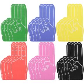 BESPORTBLE Soccer 24pcs Soccer Finger Cheer Prop Decorative Cheer Foams Finger Party Favor Decorate Football Props Child Eva Blank Sports Foams Finger for Sporting Events Party Supply