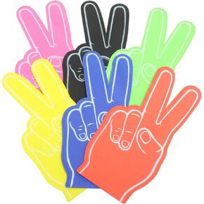 Toddmomy Sport Gloves Giant Foam Finger DIY Blank Foam Hand for All Occasions Cheerleading Sports Events Games Party Favors