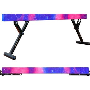 Adjustable Balance Beam 8 ft Gymnastic Beam Adjustable Height for Kids and Teenage of All Gymnastic Levels, Gymnastic Training Beam Gymnastic Equipment for Athlete Home and Club Use