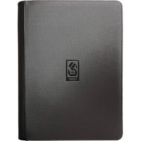 PRO365 1000+ Trading Card Binder | 16 Pocket Side-Load Sleeves Trading Cards Portfolio | Long-term Binder | Binder For Sports/Comic/Anime Trading Cards (Black Binder Only)