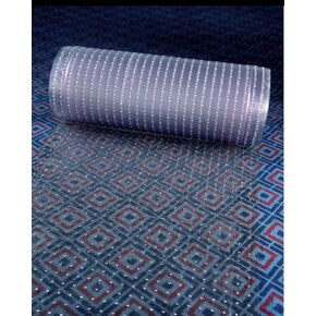 Clear Plastic Runner Rug Carpet Protector Mat Ribbed Multi-Grip (Clear Plastic, 26" in x 60" in)