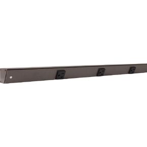 Task Lighting APT Angled Power Strip 9 inch Left, 2 Receptacles, Black