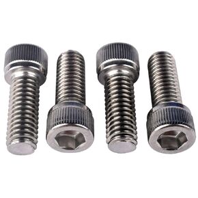 KOSJETHAS M2.5 x 8mm Socket Head Cap Screws DIN912 Bolts, 304 Stainless Steel 18-8, Allen Socket Drive, Bright Finish, Machine Full Thread, Quantity 100