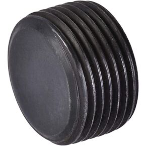 uxcell Carbon Steel Internal Hex Thread Socket Pipe Plug, M24x1.5 Male Thread Black Pipe Cap, for Garden Pipe Pneumatic Solenoid Valve, 3Pcs