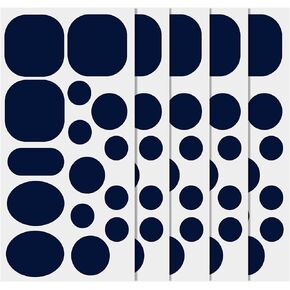 5 Sheets Patches for Down Jacket Repair, Self Adhesive Nylon Repair Patch Washable Fabric Clothing Repair Patch Tape for Puffer Jackets Coats Tents Sleeping Bags (Navy Blue)