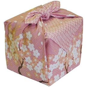 Maeda Japanese Wrapping Cloth a Row of Cherry Trees Sakura 50 x 50cm