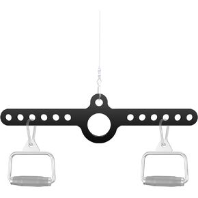 Spreader Bar Double to Single D Handle LAT Pull Down T Bar Cable Row Attachments Landmine Adapter for Gym,Exercise Pulley System Adaptor Plate Cable Machine Crossover for Belt Squat Rack
