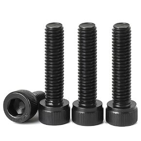 Generic M3-0.5x8mm براغي غطاء رأس المقبس، 12.9 درجة سبائك الصلب M3 البراغي، محرك ألين مقبس سداسي، لمسة نهائية من الأكسيد الأسود، خيط الآلة، ملولبة بالكامل، UNC 50 قطعة
