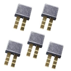 5pcs 10A Plug in Mounting Automotive Circuit Breaker 10A Snap Off 3 Sections Balde Terminal Fuse 10A